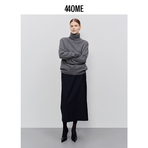 440ME牦牛绒高领套头慵懒毛衣