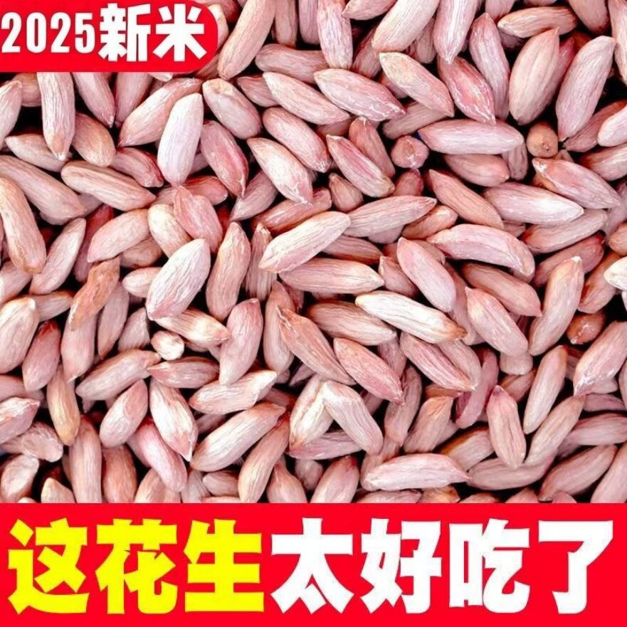 瘪花生米山东今年新货农家干瘪小粒瘪子生花生仁养胃甘甜散装图片