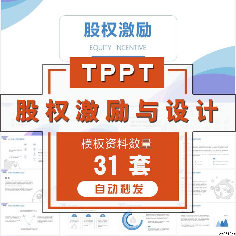企业股权设计系统股权激励方案PPT模板公司合伙人股份架构结构wps