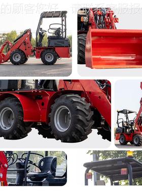 HTD掘L0载6 wheel loader 粮食装卸小工地施工515搬运挖多功能型