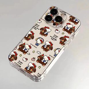 vivo腊肠狗Kitty手机壳HelloKitty小狗hello犬KT猫iQOO13满屏OPPO可爱Reno12Pro套neo10女11适用x200透明s20+