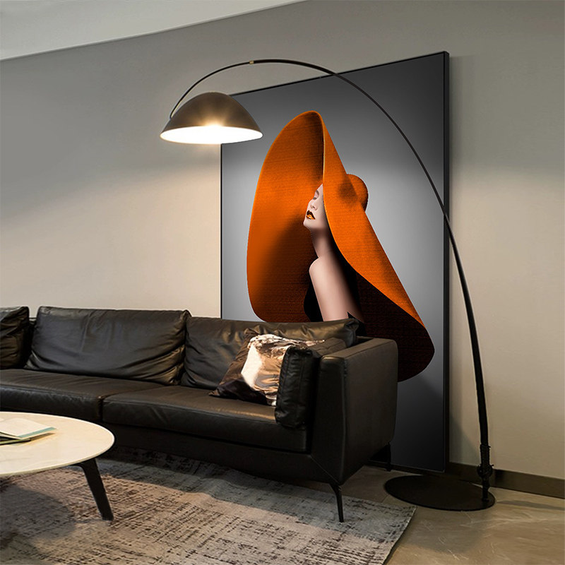 现代简约装饰画意式极简高档客厅沙发背景墙高档落地画玄关壁画