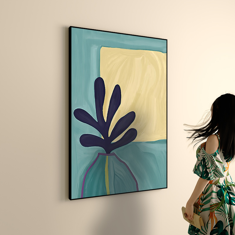现代轻奢装饰画纯手丙烯肌理画北欧小众艺术创意意思装饰画挂画图片