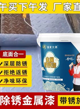 户外防水防锈漆金属油漆铁锈转化剂彩钢瓦翻新专用漆免除锈免打磨