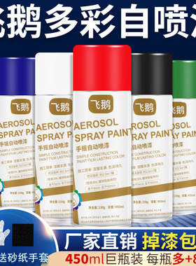 自动手摇自喷漆汽车专用金属防锈漆银色金色家具木器黑色白色油漆