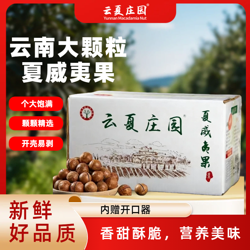 特惠 云夏庄园 云南新货夏威夷果 净重4.7Kg箱装 年货休闲零食,零食/坚果/特产,夏威夷果,淘宝优惠券,粉丝福利购,淘宝优惠卷