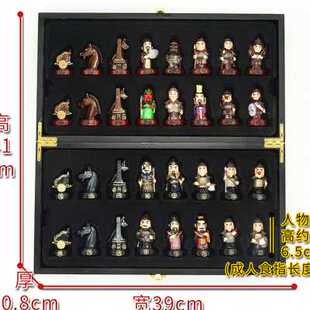 风雅堂 三国立体人物象棋送老外的中国特色礼物送外国人 创意礼品