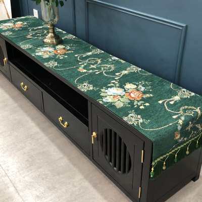 新中式桌垫中式桌布电视柜台布盖布茶几防尘罩盖巾长条桌旗布艺欧