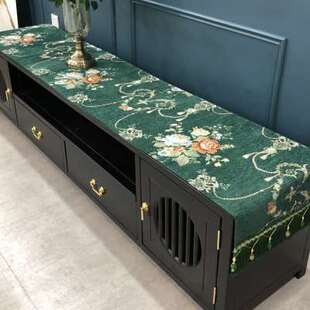 新中式桌垫中式桌布电视柜台布盖布茶几防尘罩盖巾长条桌旗布艺欧