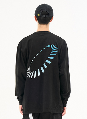 CASH MIE长袖t恤新款2023男女重磅美式潮牌黑色白色纯棉印花高街