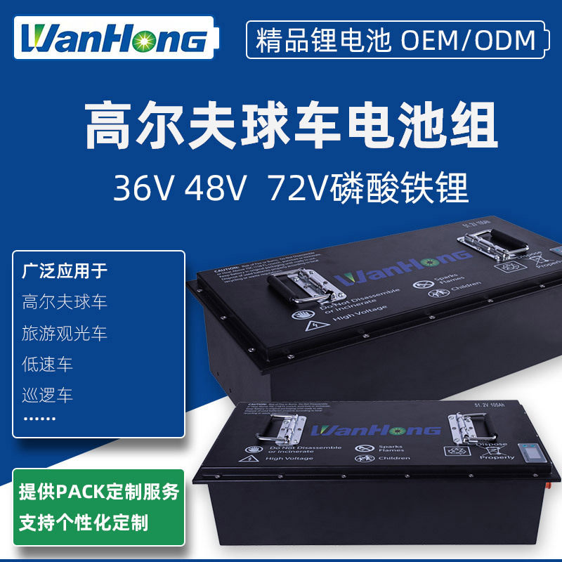 定制48v72v动力电池 lifepo4三四轮旅游观光车高尔夫球车磷酸铁锂