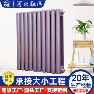 暖气片家用钢二柱5025工程家用散热器GZ206暖气片钢制柱型散热器