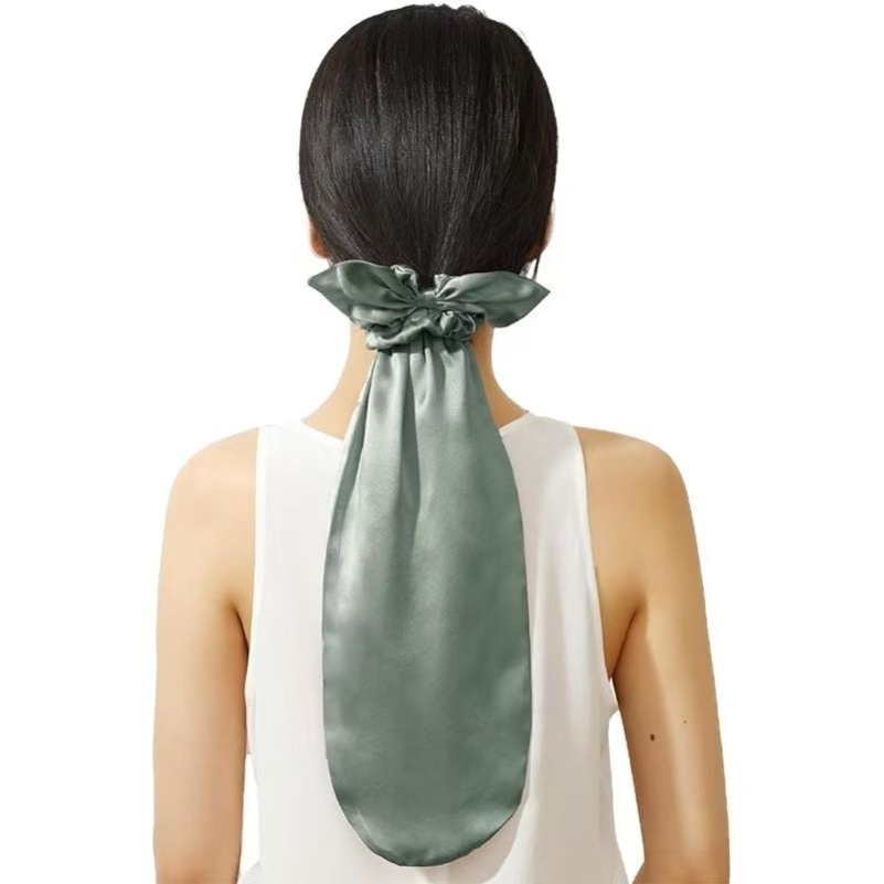 爆款时尚发圈发兜仿真丝精美扎头发饰潮流发圈睡帽兔耳朵发圈睡帽