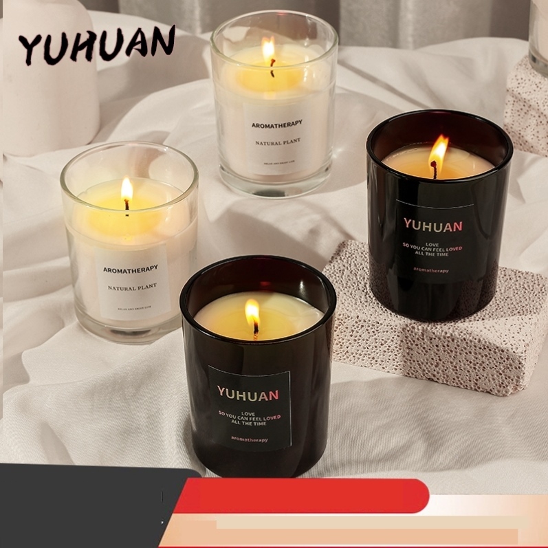蜡烛特大号无烟香薰蜡烛助眠卧室淡香室内香氛浪漫摆件小众礼物伴