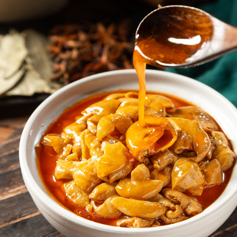 老开元江油肥肠四川特产红烧牛肉红油猪大肠头麻辣罐头即速熟食