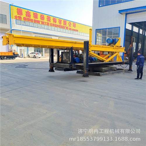 步履式长螺旋打桩机 20米CFG灌注浆钻孔机 电机动力扭矩大钻速快