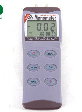 AZ8215 Portable Pressure Tester 15 PSI Digital Manometer Dif