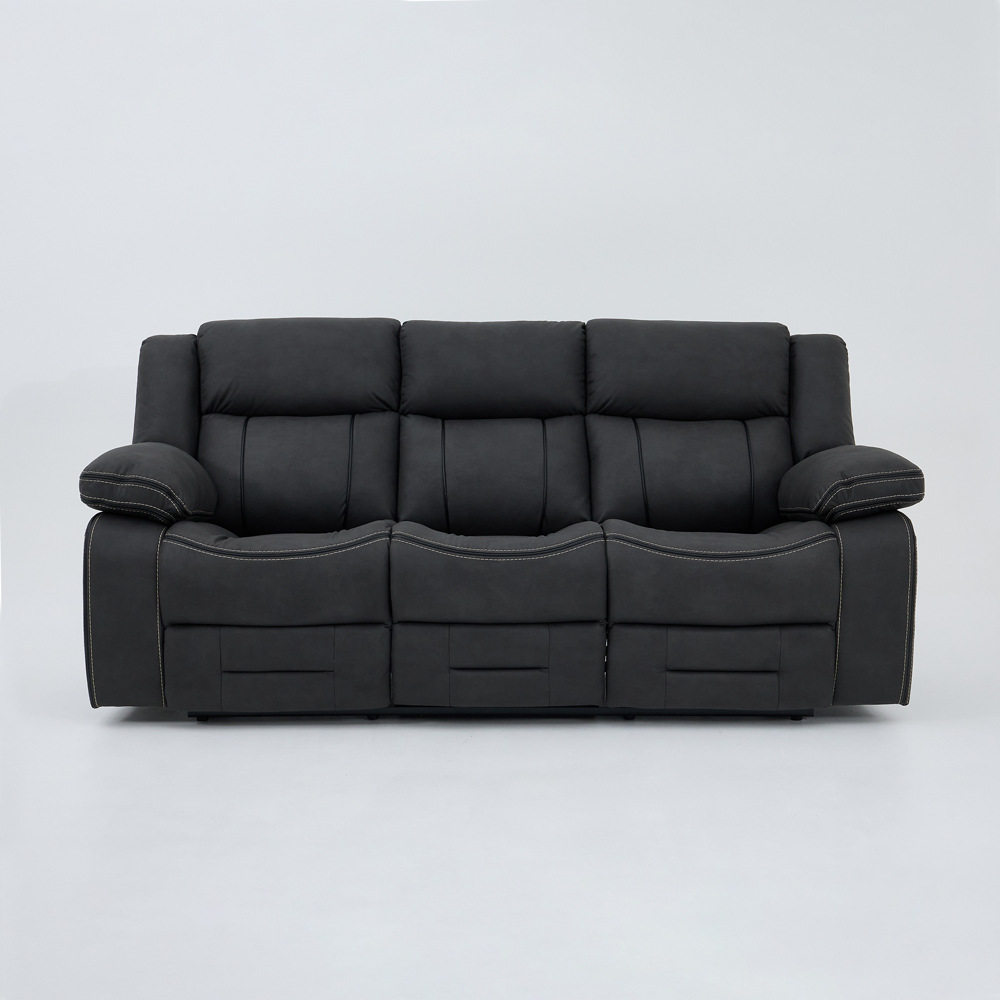 北欧高靠背真皮沙发客厅电动功能美式中古风高端半青皮三人位直排,住宅家具,功能沙发,淘宝优惠券,粉丝福利购,淘宝优惠卷