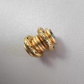 归圆万向轴一对尺寸唐草卡环9.5mm 最边隔片6.7mm适合7mm以上手串