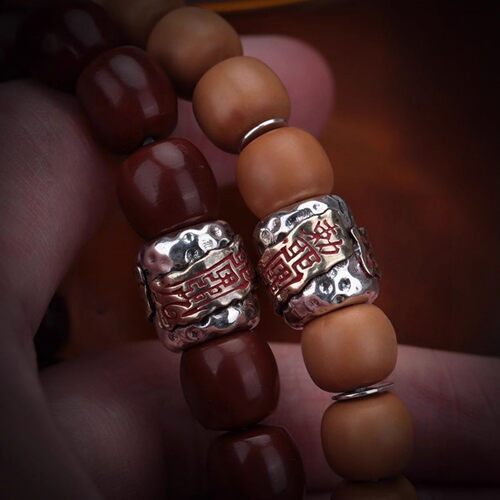 道系青年敕令925隔珠道系藏式文玩DIY配饰配件个性百搭配件猴头