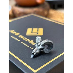 新款S925纯银镀金领头羊三通款星月百香子高端DIY骷髅配饰百香籽