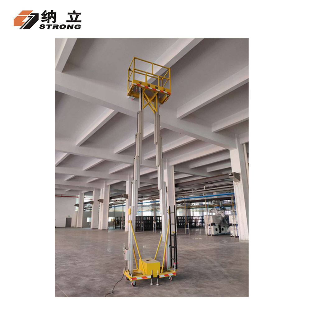 宁波车载式移动升降机液压升降平台铝合金双柱车载升降机高空作业