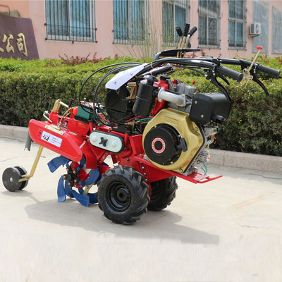 山东厂家186柴油电启动田园管理机葱姜种植开沟培土机土豆地瓜起