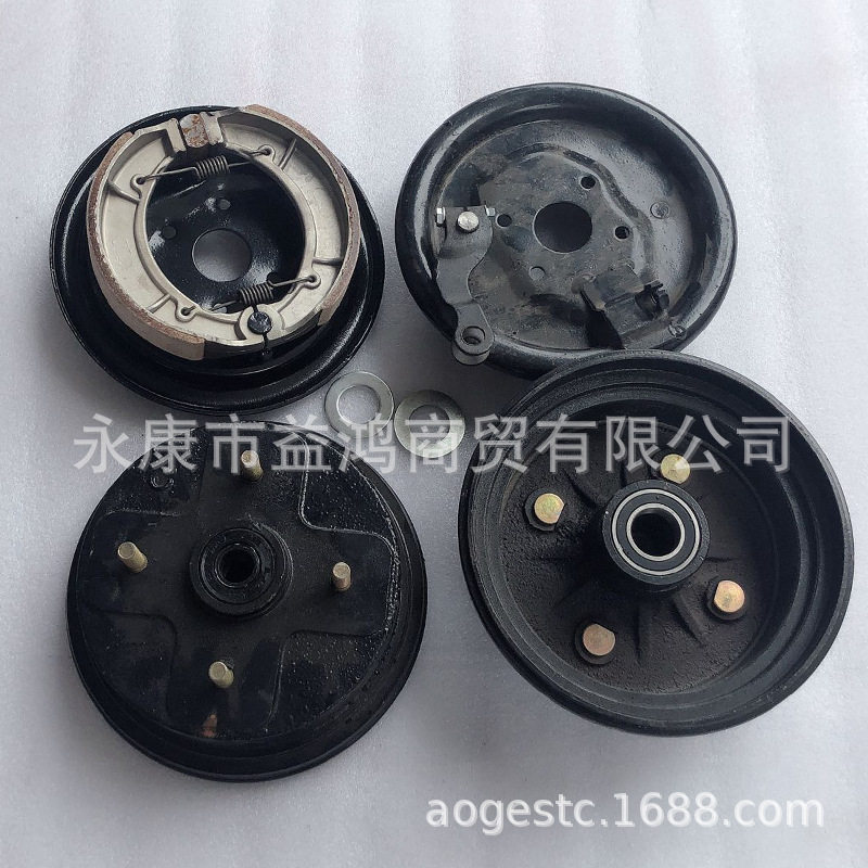 150-250CC四轮大摩托前鼓刹座龙鼎沙滩车轮毂刹车鼓固定法兰刹车