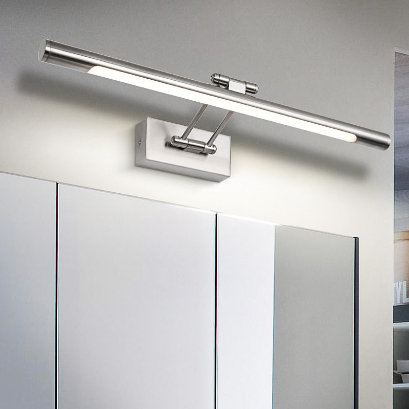 现代酒店浴室装饰发光发光二极管图片壁灯镜子安装简单墙壁图片上
