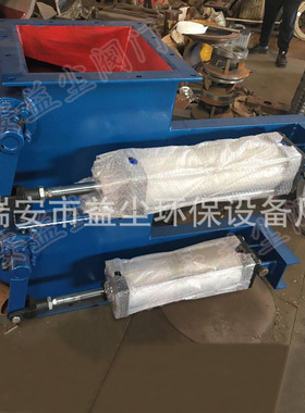 气动单门双层翻板卸料阀哪里好 方形锁气双层焊接翻板阀400X400