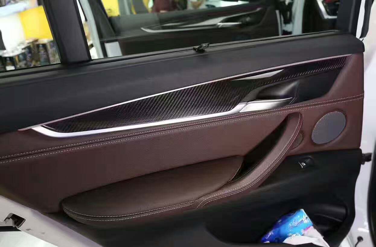适用于宝马新X5F15碳纤维内饰X5干碳纤内车门板装饰壳车门板盖