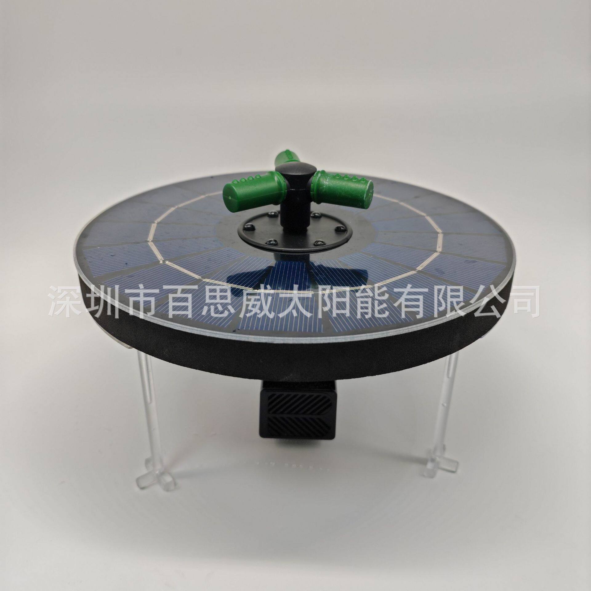 9V4W工厂直销太阳能折叠喷泉圆形漂浮花园泳池鸟浴盆喷泉跨境热卖