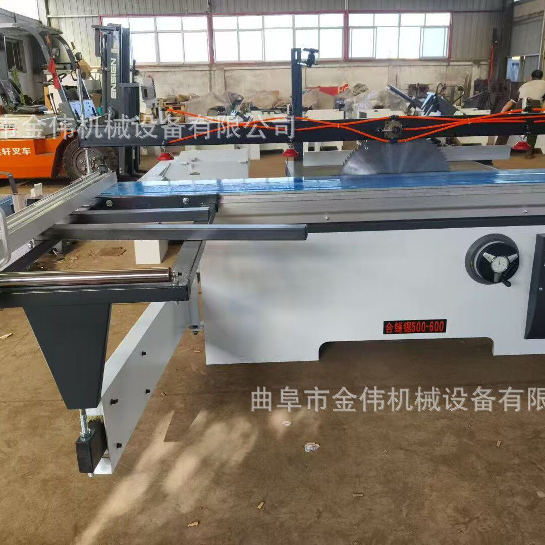 双锯片马氏数控精密推台锯加宽台面重型45度90度木板切割裁板锯