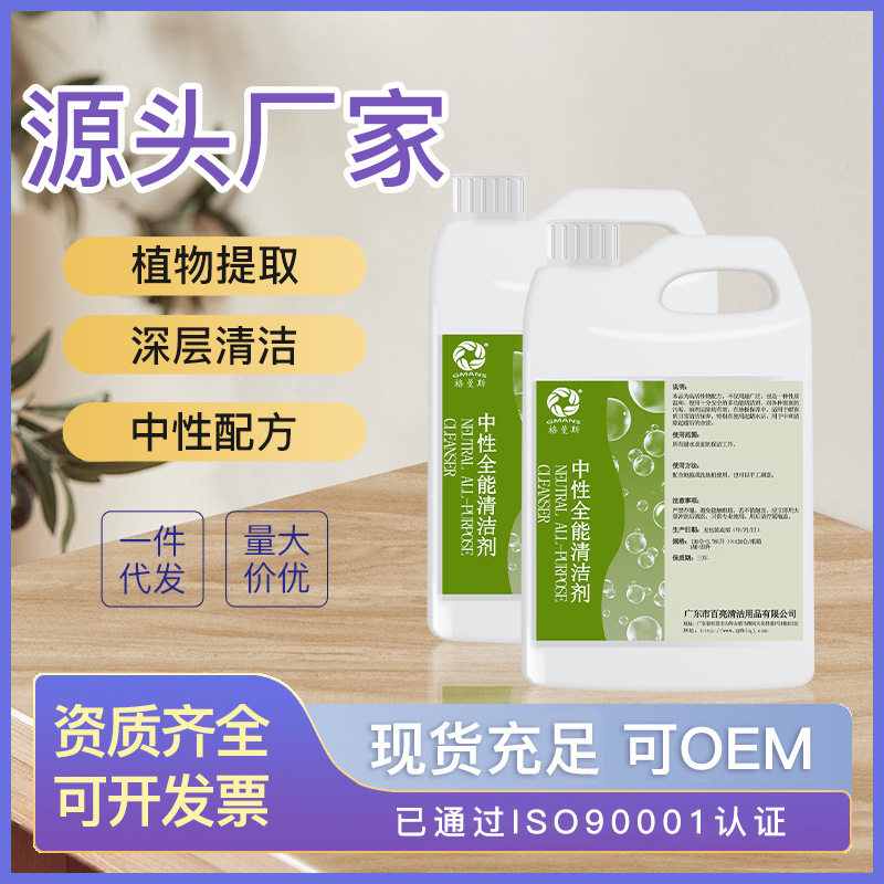 多功能地板清洁剂家居汽车清洁酒店玻璃清洗剂家用中性浴室清洁剂