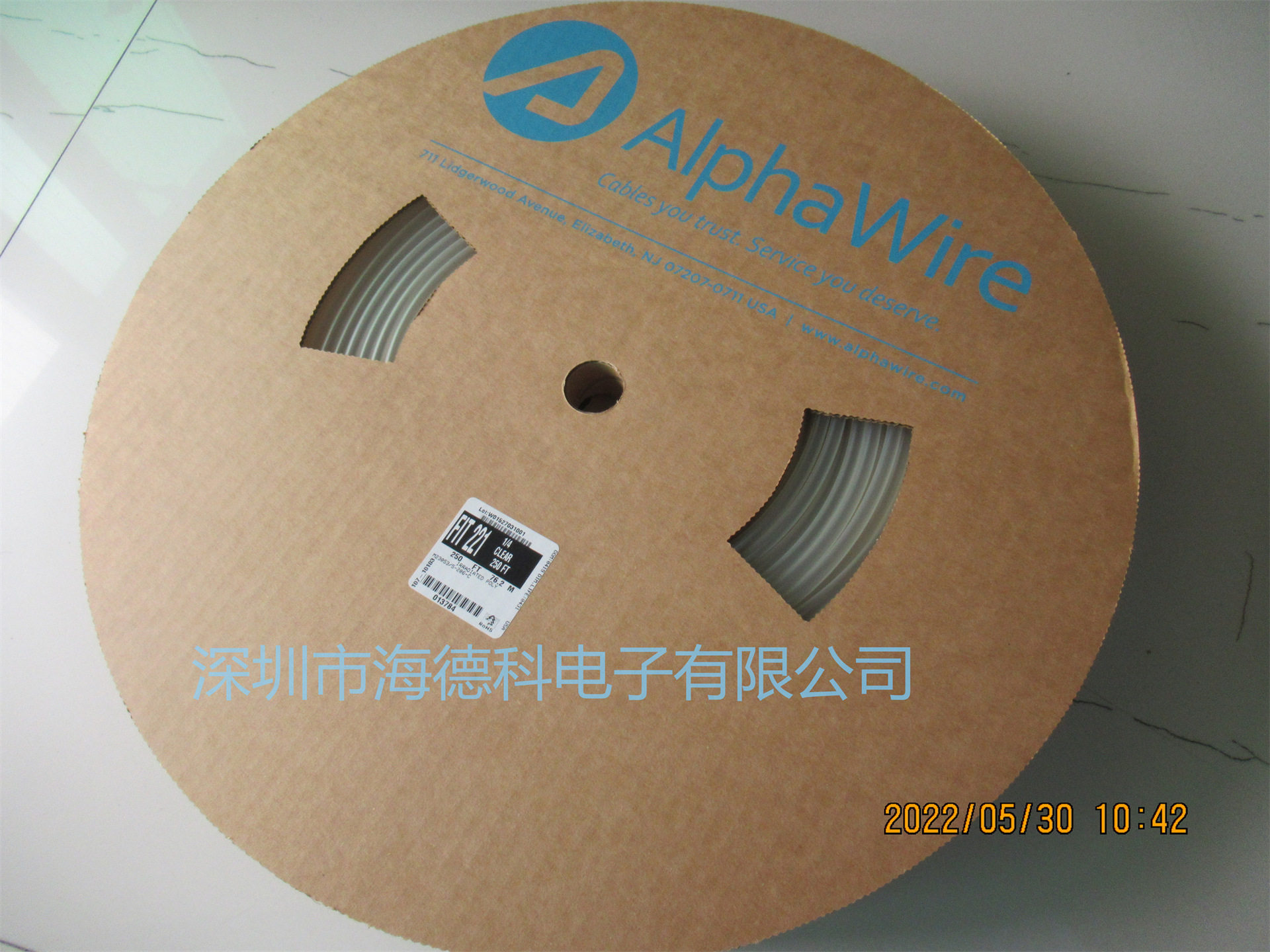 海德科代理美国alphawire原装正品热缩管护套FIT-221-4IN