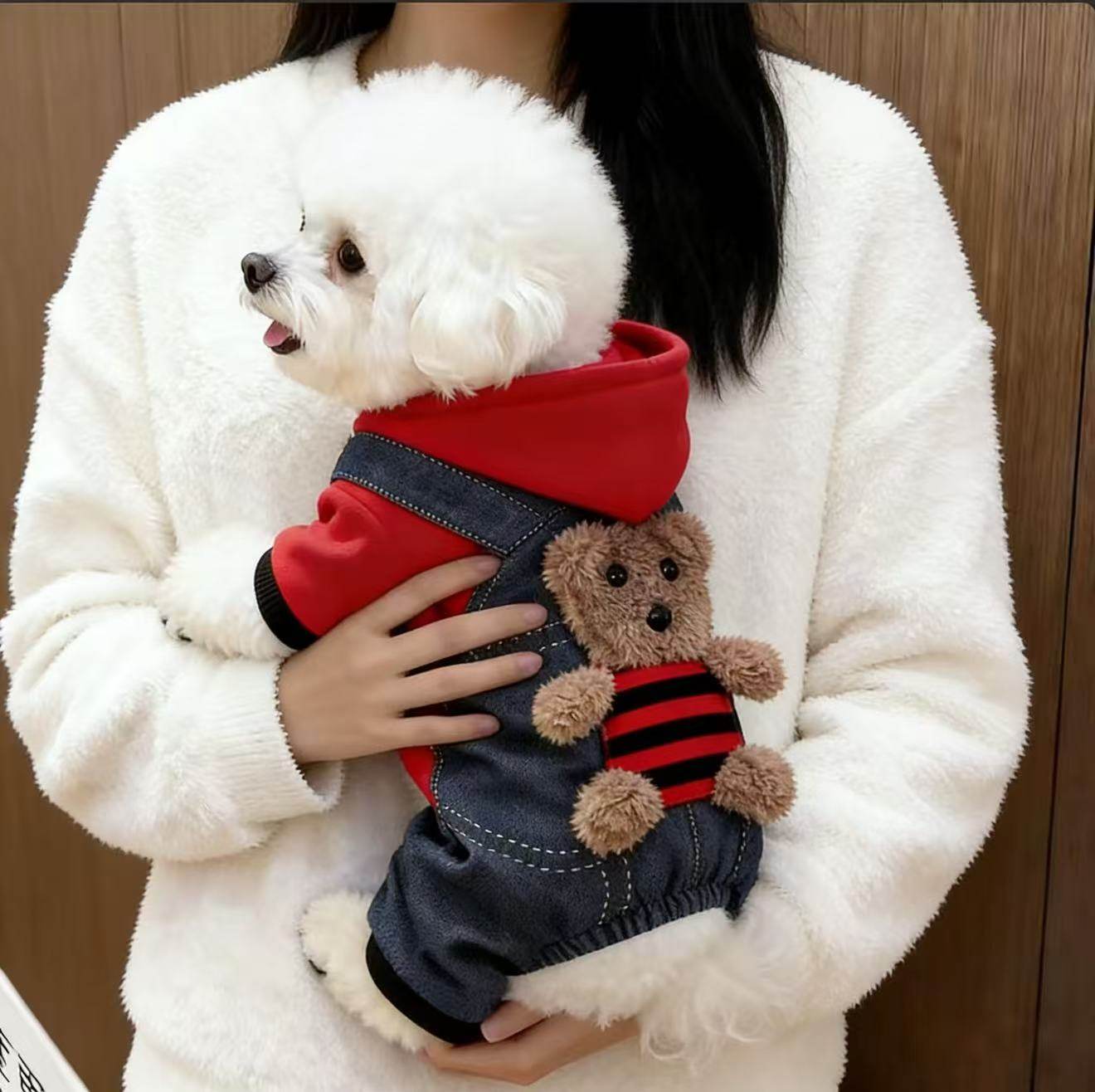 狗狗衣服秋冬款小熊四脚衣比熊博美加绒小猫咪衣服防寒,宠物/宠物食品及用品,狗宠物服装/雨衣,淘宝优惠券,粉丝福利购,淘宝优惠卷