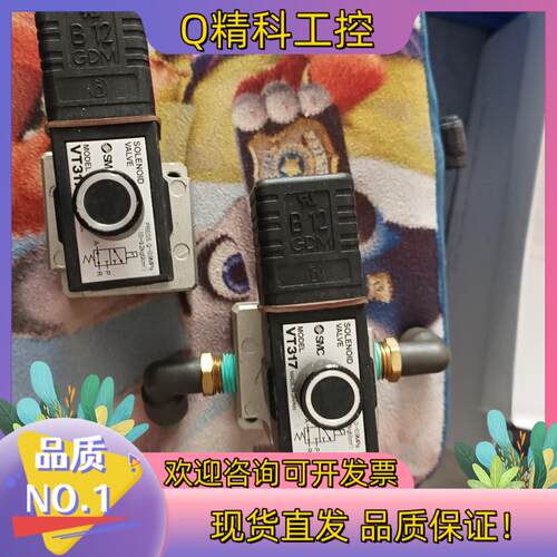 现货SMC电磁阀VT317  2分接口电压24V成色新G13号