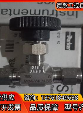 全新Parker M8A-V4LN-SS 针阀，Φ8卡套针阀