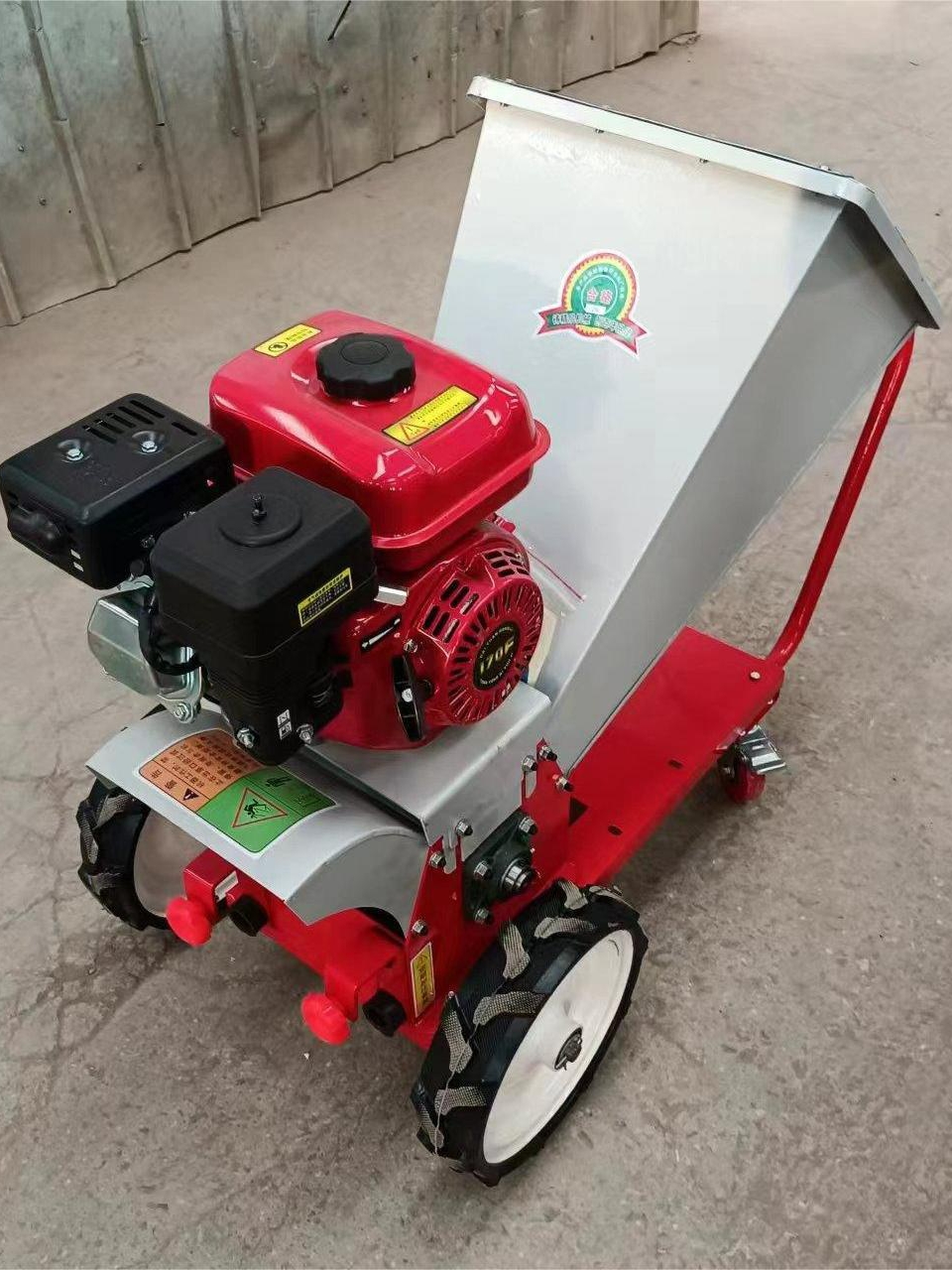 柴油移动便携式铡草揉丝机汽油秸秆树枝粉碎机小型家用养殖切草i.