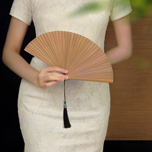全竹折扇镂空折叠迷你扇子5寸夏随身中国风古风新中式古典舞蹈扇