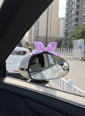 汽车可爱摆件新款网红车载中控蝴蝶结饰品大全高颜值3d立体