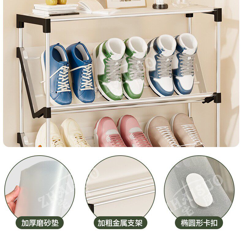 夹缝简易鞋架多层家用门