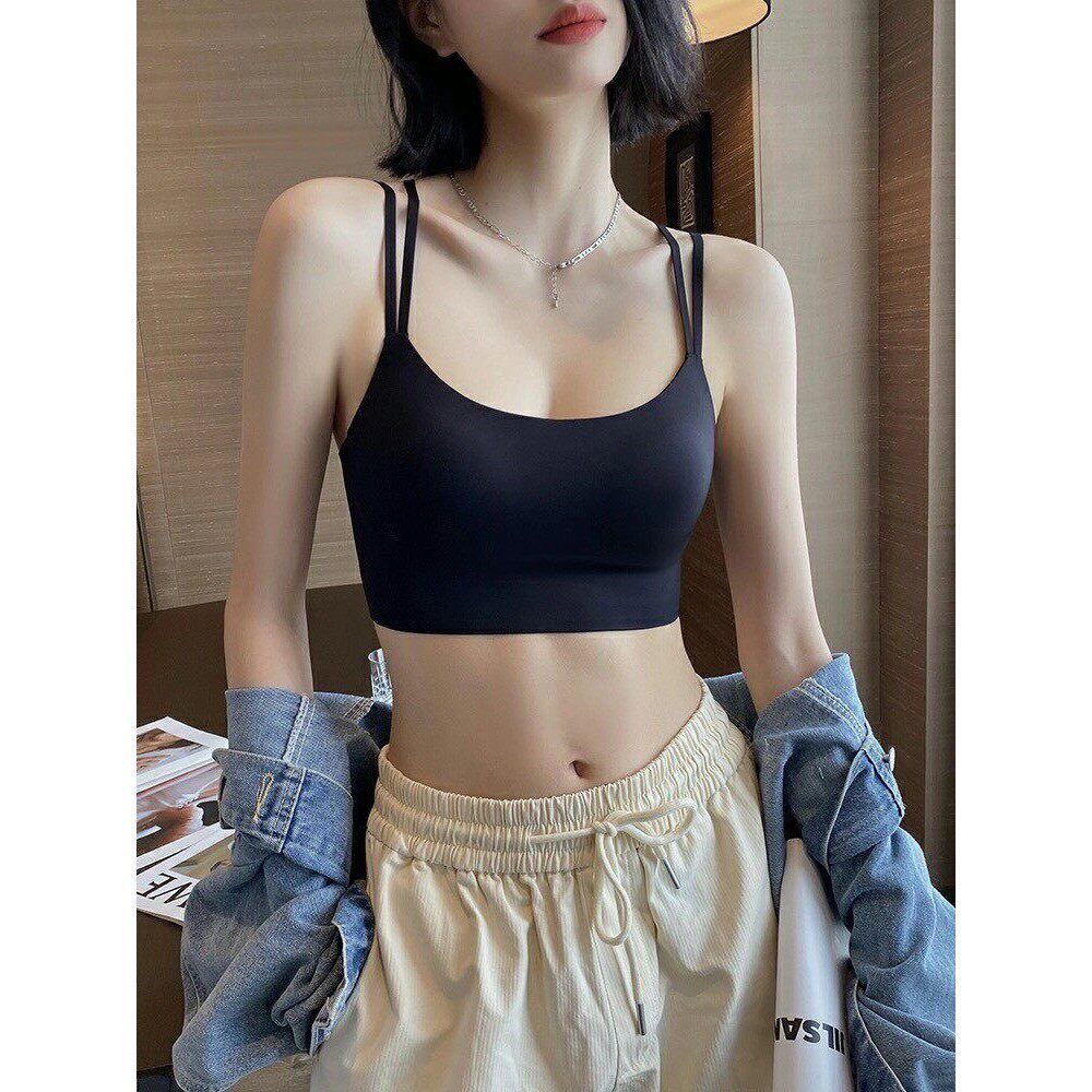 美背内衣女薄款2026新款爆款小胸聚拢吊带背心一体无痕运动文胸罩