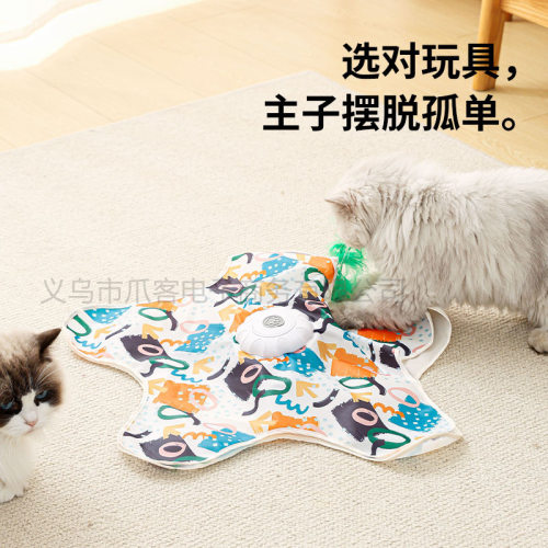双层猫咪捕猎罩电动宠物
