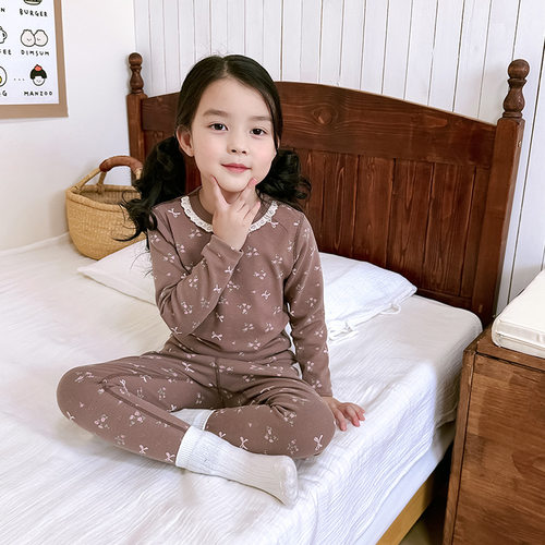 女童小碎花家居服纯棉A类