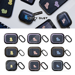 CASETiFY艺术家联名Petty Dust毛绒小恐龙适用苹果Airpods pro 2/3代无线蓝牙耳机保护套Airpods 4代防摔软壳