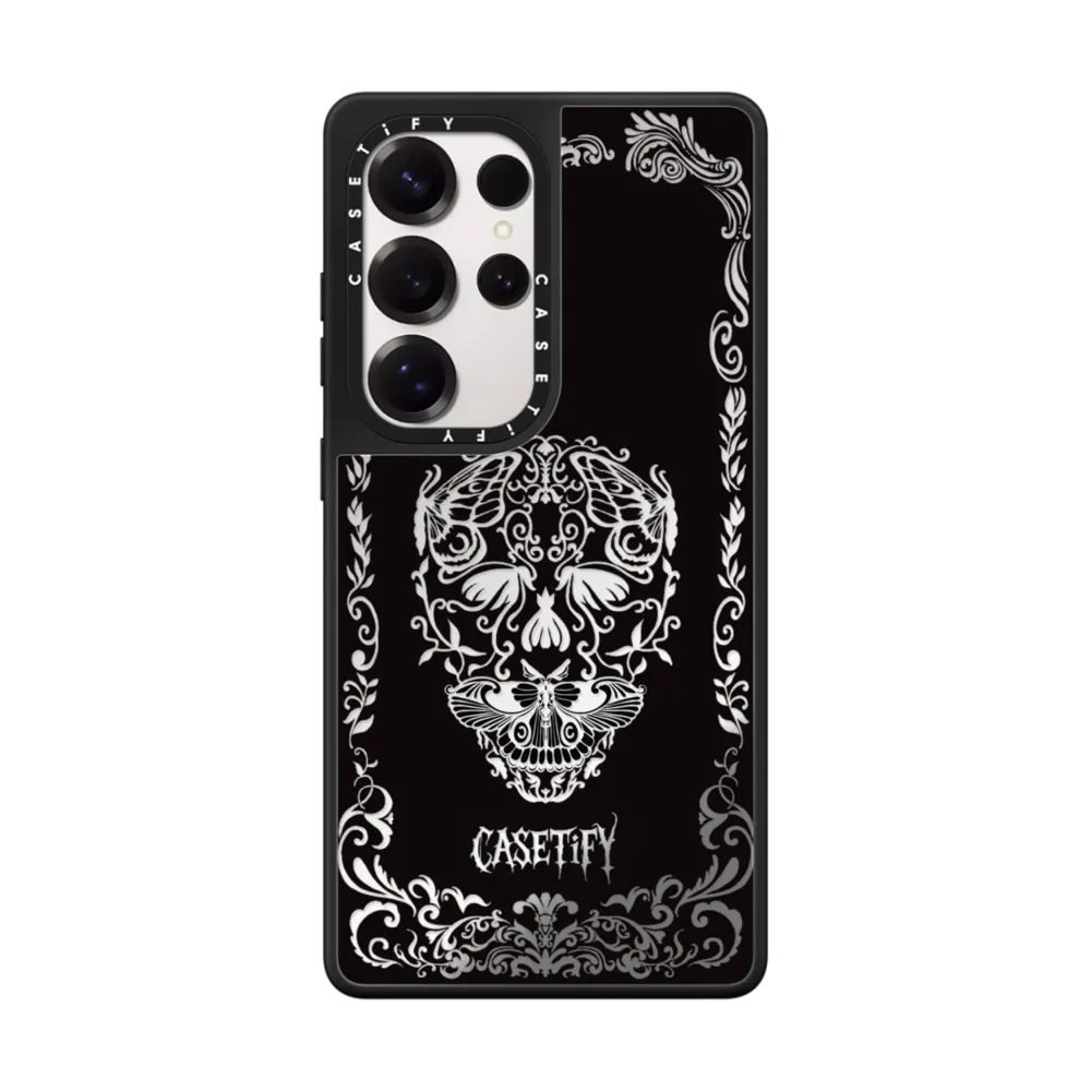 现货CASETiFY哥特骷髅适用三星S24/S25 Ultra手机壳s25+创意个性香港时尚潮牌小众高端独特全包防摔保护套s23