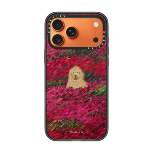 现货CASETiFY红色花海风中凌乱小狗适用苹果iPhone17 Pro Max手机壳16/15/14磁吸13梦幻艺术12防摔保护套air