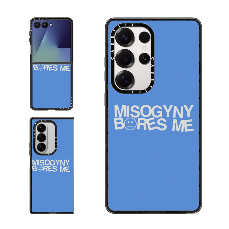 现货CASETiFY我受够了厌女那一套适用三星S24/S25 Ultra手机壳Z Flip7/Z Fold 6/5创意小众独特防摔保护套s23