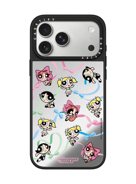 现货CASETiFY联名飞天小女警缤纷缎带适用苹果iPhone17 pro max磁吸手机壳16/15/14甜美可爱13限量保护套air